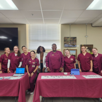 Dr. Sabrina L. Dickey and FSU CON Students at the Tallahassee Senior Center